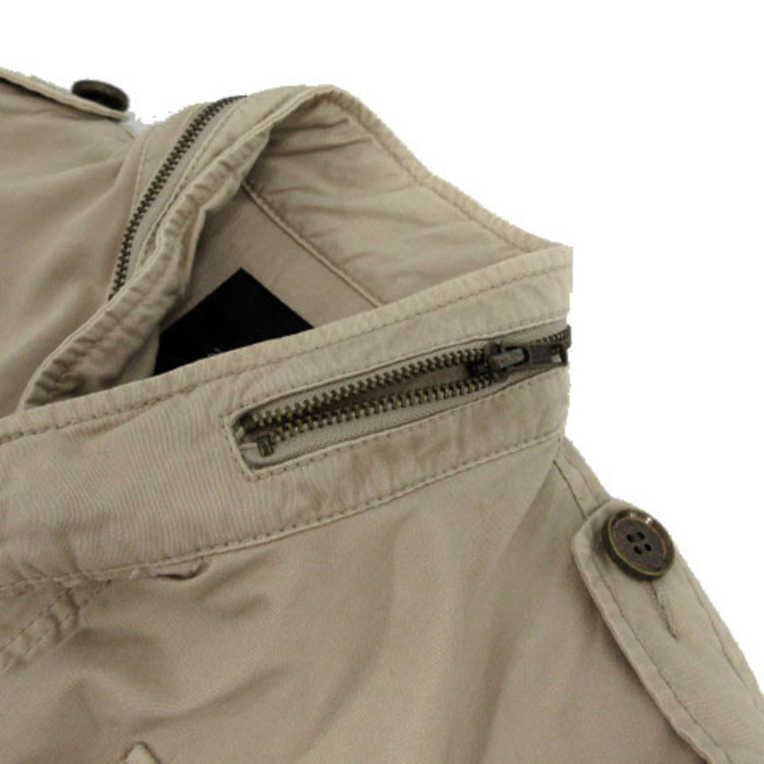 ZARA BASIC ジャケット M-65 ミリタリー スタッズ ベージュ XS レディースのジャケット/アウター(その他)の商品写真