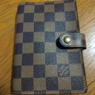 ルイヴィトン(LOUIS VUITTON)の【美品】Louis Vuitton PM 市松模様 手帳カバー(手帳)