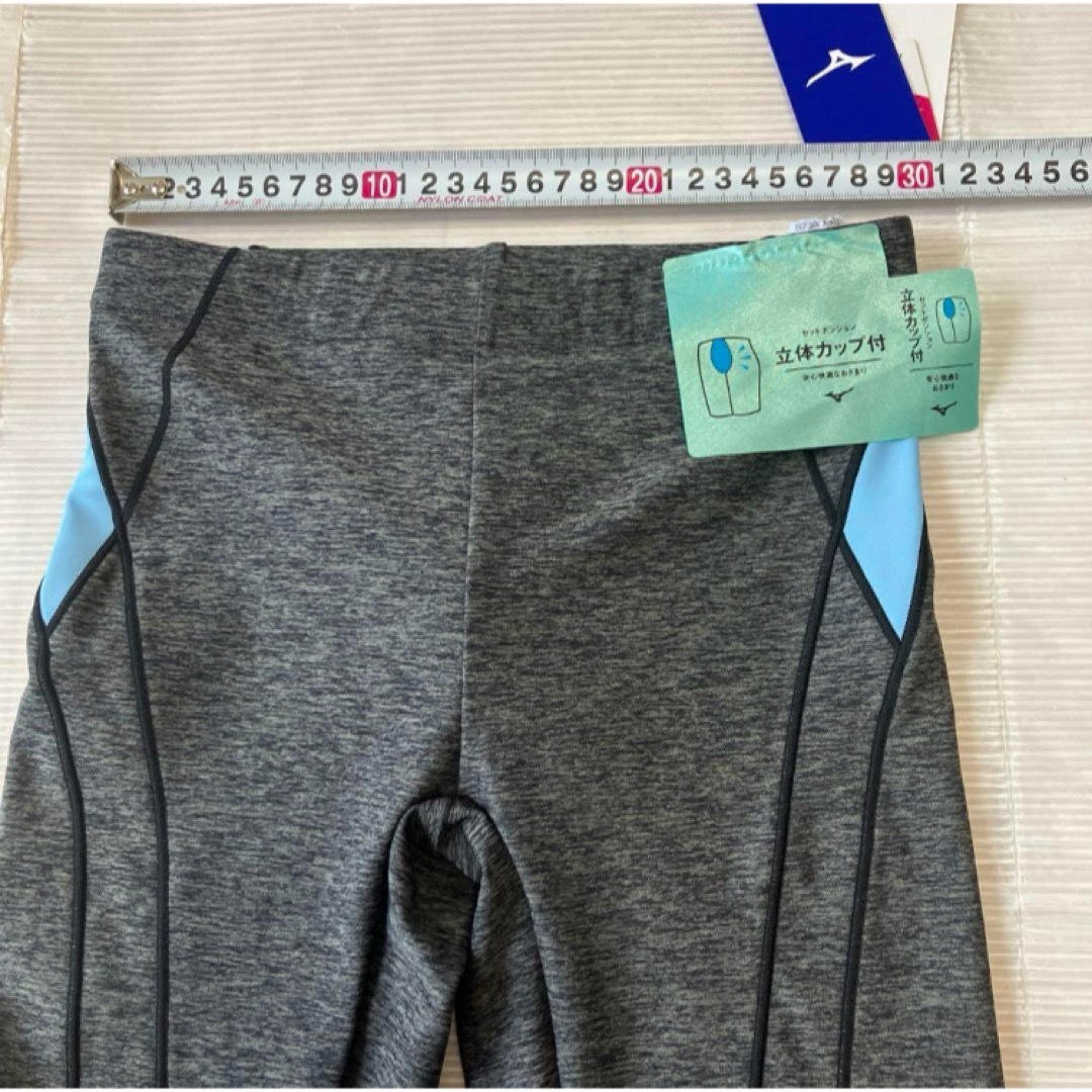 MIZUNO(ミズノ)の送料無料 新品 MIZUNO ハーフスパッツ(立体カップ付) S サックス メンズの水着/浴衣(水着)の商品写真