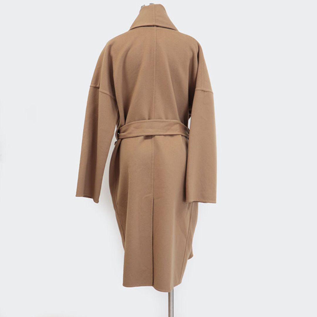 LOEWE(ロエベ)の新品同様 ロエベ S359Y01X64 BELTED COAT ウール×カシミヤ フランネル ラップコート ドレープガウン ローブ ベルト付 アンライニング 一重仕立て 裏地無しキャメル レディース サイズ 32 LOEWE レディースのジャケット/アウター(その他)の商品写真