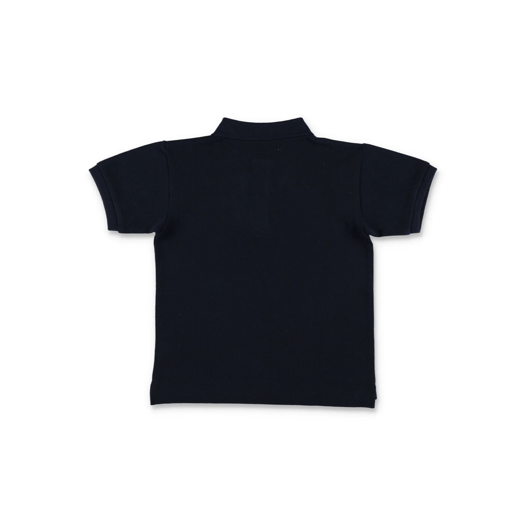 COMME des GARCONS(コムデギャルソン)のコム デ ギャルソン プレイ キッズ ハート パッチ ポロシャツ キッズ/ベビー/マタニティのキッズ服男の子用(90cm~)(Tシャツ/カットソー)の商品写真