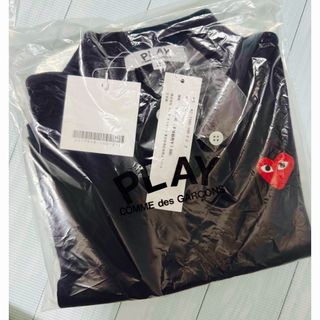 コムデギャルソン(COMME des GARCONS)のコム デ ギャルソン プレイ キッズ ハート パッチ ポロシャツ(Tシャツ/カットソー)