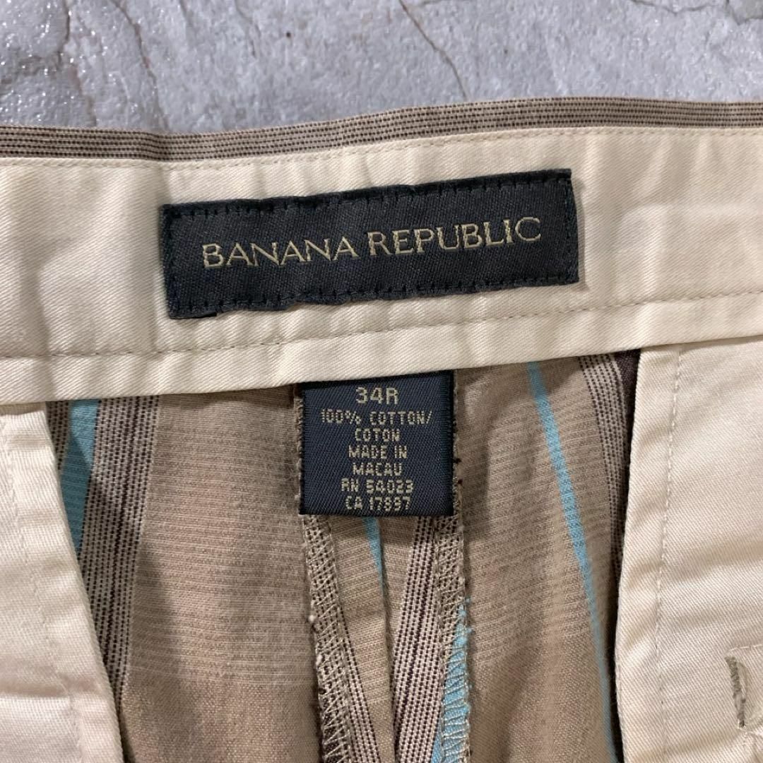 Banana Republic(バナナリパブリック)の00s 古着 バナナリパブリック チェックパンツ スラックス W34 マカオ製 メンズのパンツ(スラックス)の商品写真