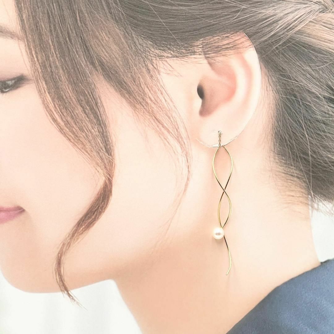 【片耳のみ】タサキ　TASAKI　パール　チェーン　ピアス　イヤリング　真珠