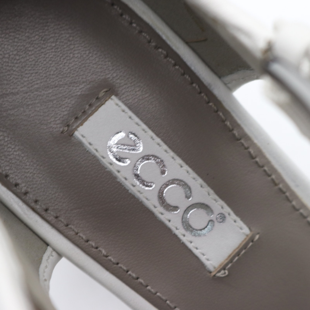 ECHO(エコー)のエコー サンダル 未使用 パンチング ハイヒール シューズ 靴  レディース 38サイズ ホワイト ECHO レディースの靴/シューズ(サンダル)の商品写真