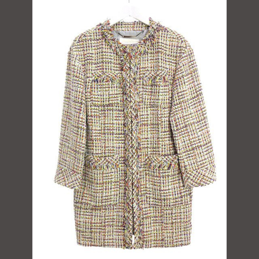 グレースコンチネンタル ノーカラーツイードジャケット ビジューラインツイードジャケット / GRACE CONTINENTAL | GRACE