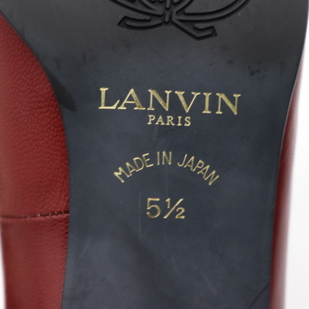 LANVIN(ランバン)のランバン パンプス 日本製 ビーズ ポインテッドトゥ ブランド シューズ 靴 レディース 5.5サイズ レッド LANVIN レディースの靴/シューズ(ハイヒール/パンプス)の商品写真