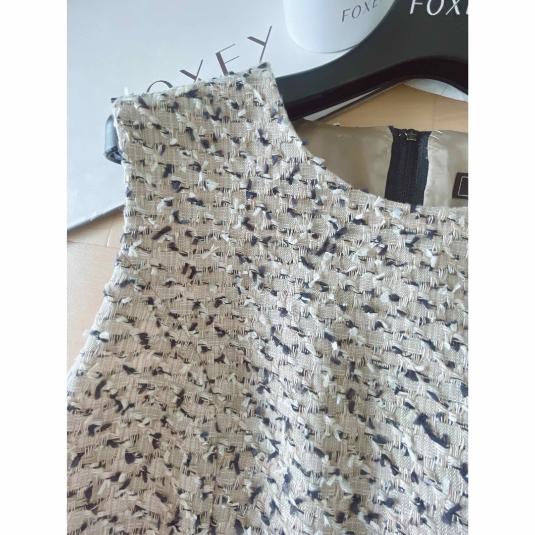 FOXEY - 極美品!FOXEYツイードバイカラーワンピース 40 Rene FOXEY - 極美品!FOXEYツイードバイカラーワンピース 40 Rene
