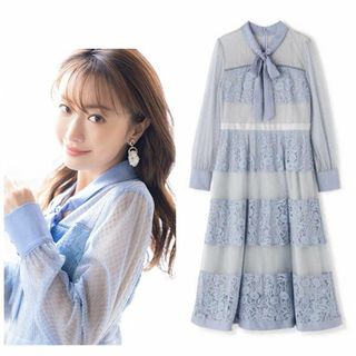 ジルスチュアート(JILLSTUART)の極美品 松本まりかさん着用 ジルスチュアート カトレアワンピース(その他ドレス)