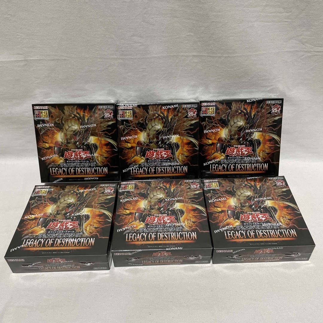 KONAMI(コナミ)の① 遊戯王OCG LEGACY OF DESTRUCTION  6BOX エンタメ/ホビーのトレーディングカード(Box/デッキ/パック)の商品写真