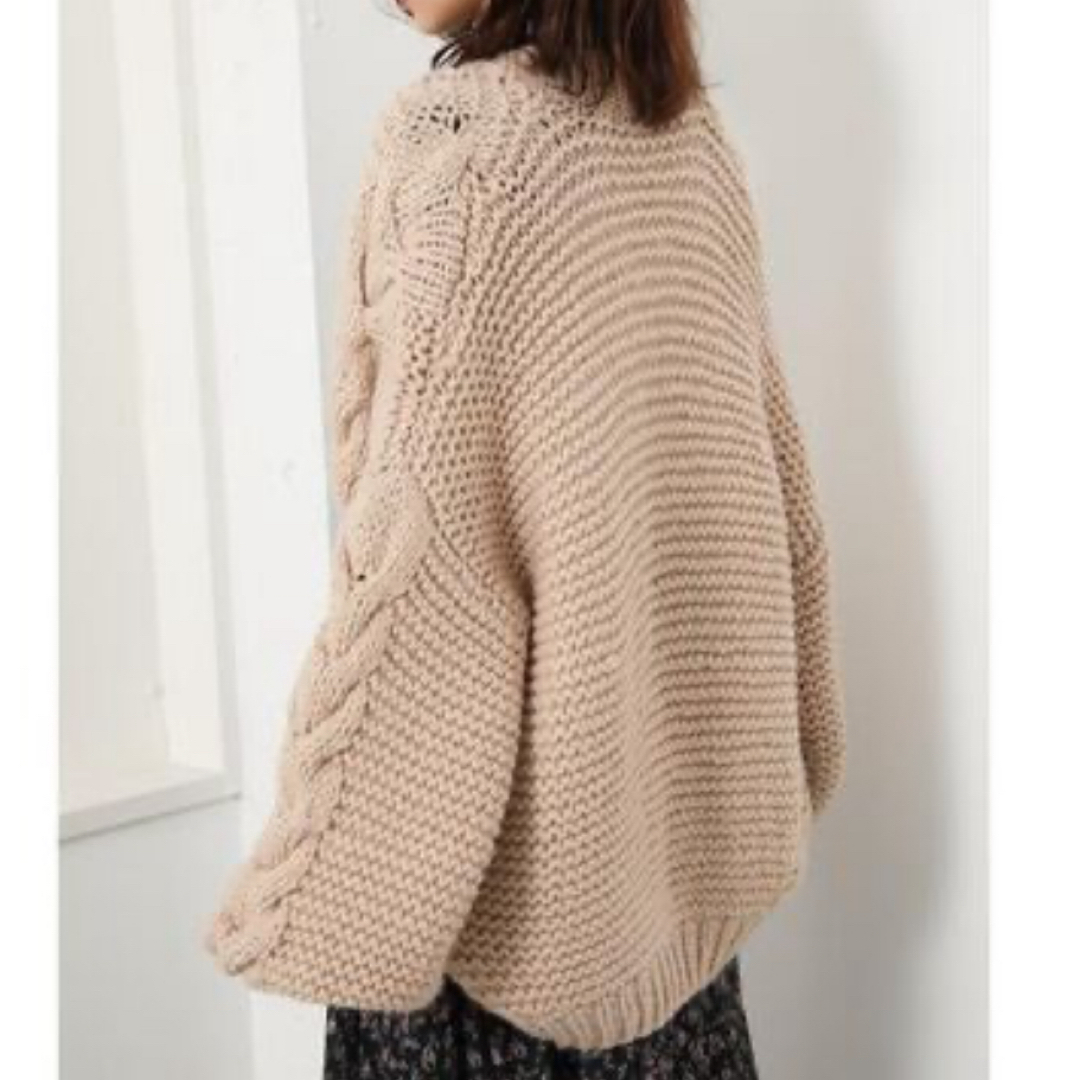 rienda(リエンダ)のrienda HANDMADE Knit Cardigan レディースのトップス(カーディガン)の商品写真