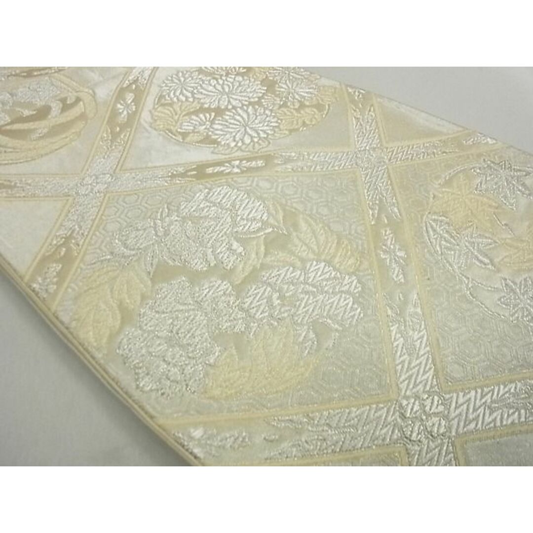 平和屋着物□六通柄袋帯 天井吉祥花文 銀糸 逸品 ga1651の通販 平和屋着物□六通柄袋帯 天井吉祥花文 銀糸 逸品 ga1651の通販