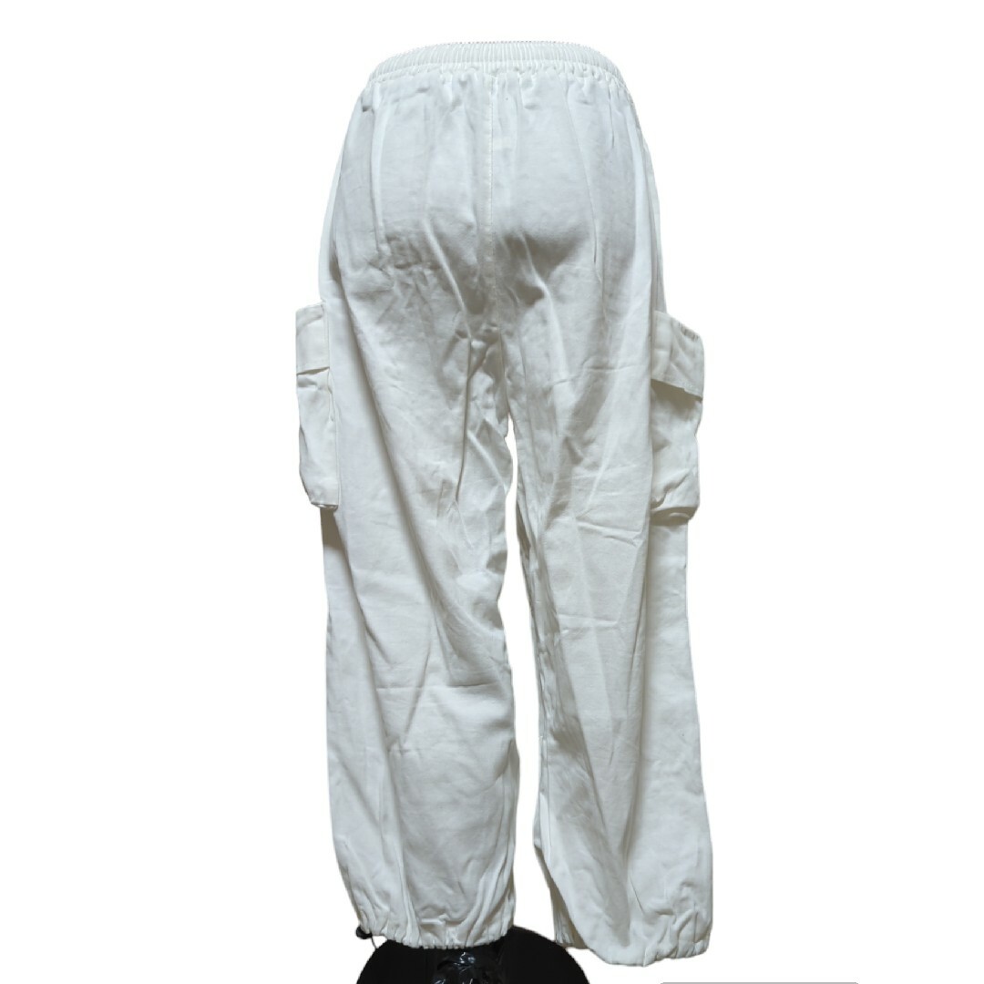 【CORPUS TOKYO】 白ワイドイージーカーゴパンツ 綿100% サイズ2 メンズのパンツ(ワークパンツ/カーゴパンツ)の商品写真
