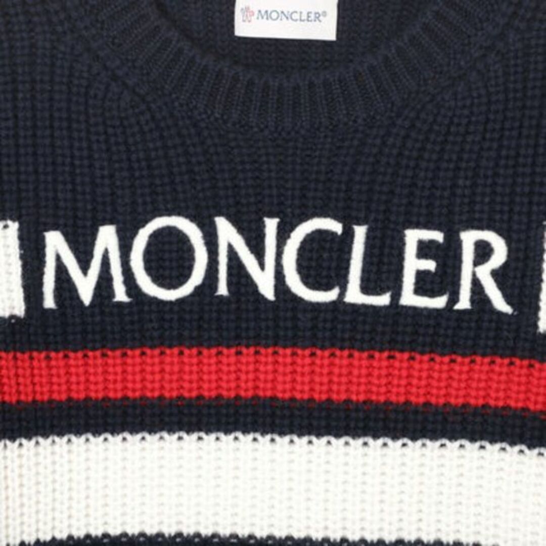 MONCLER(モンクレール)の●新品/正規品● MONCLER 袖ロゴ トリコロール セーター キッズ/ベビー/マタニティのキッズ服女の子用(90cm~)(ニット)の商品写真