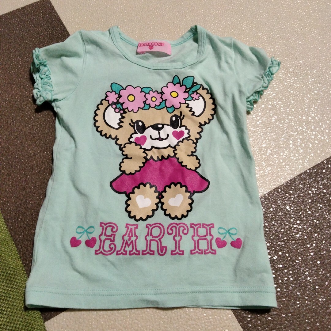 EARTHMAGIC(アースマジック)のEARTHMAGICマフィーちゃんTシャツ120 キッズ/ベビー/マタニティのキッズ服女の子用(90cm~)(Tシャツ/カットソー)の商品写真