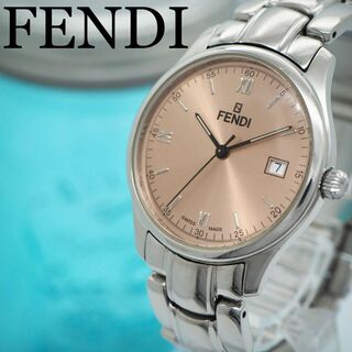 フェンディ(FENDI)の513【美品】FENDI フェンディ時計　メンズ腕時計　サーモンピンク　デイト(その他)