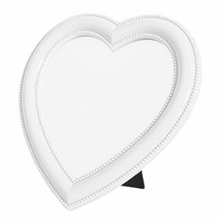 【色: ホワイト】DEERY heart mirror ハート 鏡 ミラー ホワ(壁掛けミラー)