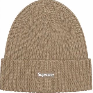 シュプリーム(Supreme)のsupreme ビーニー ニット帽 taupe 茶色 ブラウンジョングク着用(ニット帽/ビーニー)