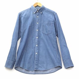 ユニクロ(UNIQLO)のユニクロ UNIQLO ボタンダウン シャンブレー デニム シャツ S(シャツ)