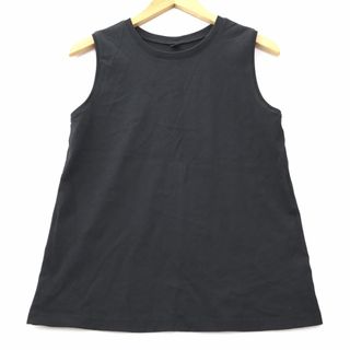 ユニクロ(UNIQLO)のユニクロ UNIQLO コットン ノースリーブ T S ブラック(その他)