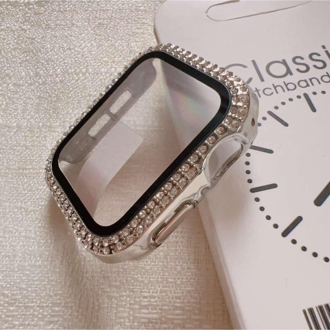 Apple Watch 40mm カバー　ケース　フィルム　キラキラ　一体型 スマホ/家電/カメラのスマホアクセサリー(モバイルケース/カバー)の商品写真