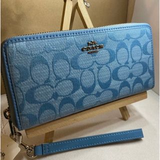 コーチ(COACH) 財布(レディース)（ブルー・ネイビー/青色系）の通販 