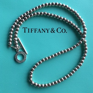 ティファニー(Tiffany & Co.)のレア ティファニー ハードウェア ボール トグル シルバー ネックレス(ネックレス)