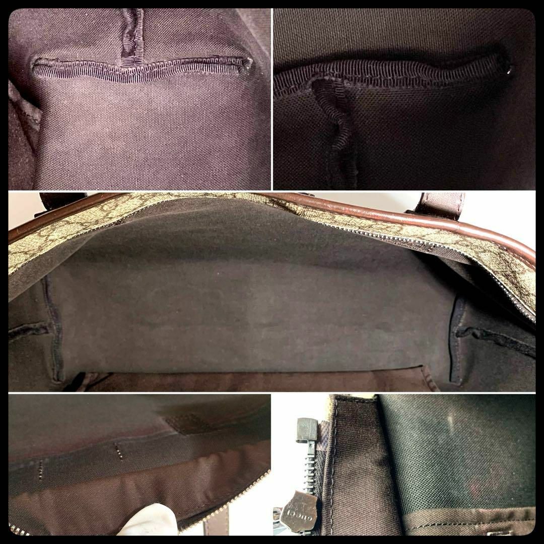 Gucci(グッチ)のグッチ トートバッグ レザー PVC ブラウン 型番211137 A4サイズ可能 レディースのバッグ(トートバッグ)の商品写真