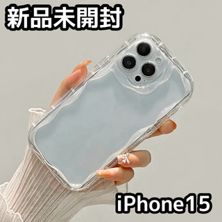 【新品未開封】iPhone15 ケース クリア おしゃれ かわいい スマホケース(iPhoneケース)