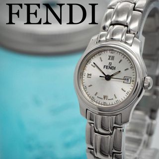 フェンディ(FENDI)の688 FENDI フェンディ時計　レディース腕時計　シルバー　デイト　シンプル(その他)