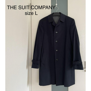 スーツカンパニー(THE SUIT COMPANY)の紺色ザスーツカンパニーステン カラーコート(ステンカラーコート)