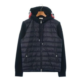 モンクレール(MONCLER)のMONCLER モンクレール ダウンジャケット/ダウンベスト L 紺 【古着】【中古】(ダウンジャケット)