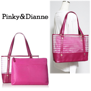 ピンキーアンドダイアン(Pinky&Dianne)の《ピンキー＆ダイアン》新品 大容量 軽量 チャーム・ポーチ付き トートバッグ(トートバッグ)