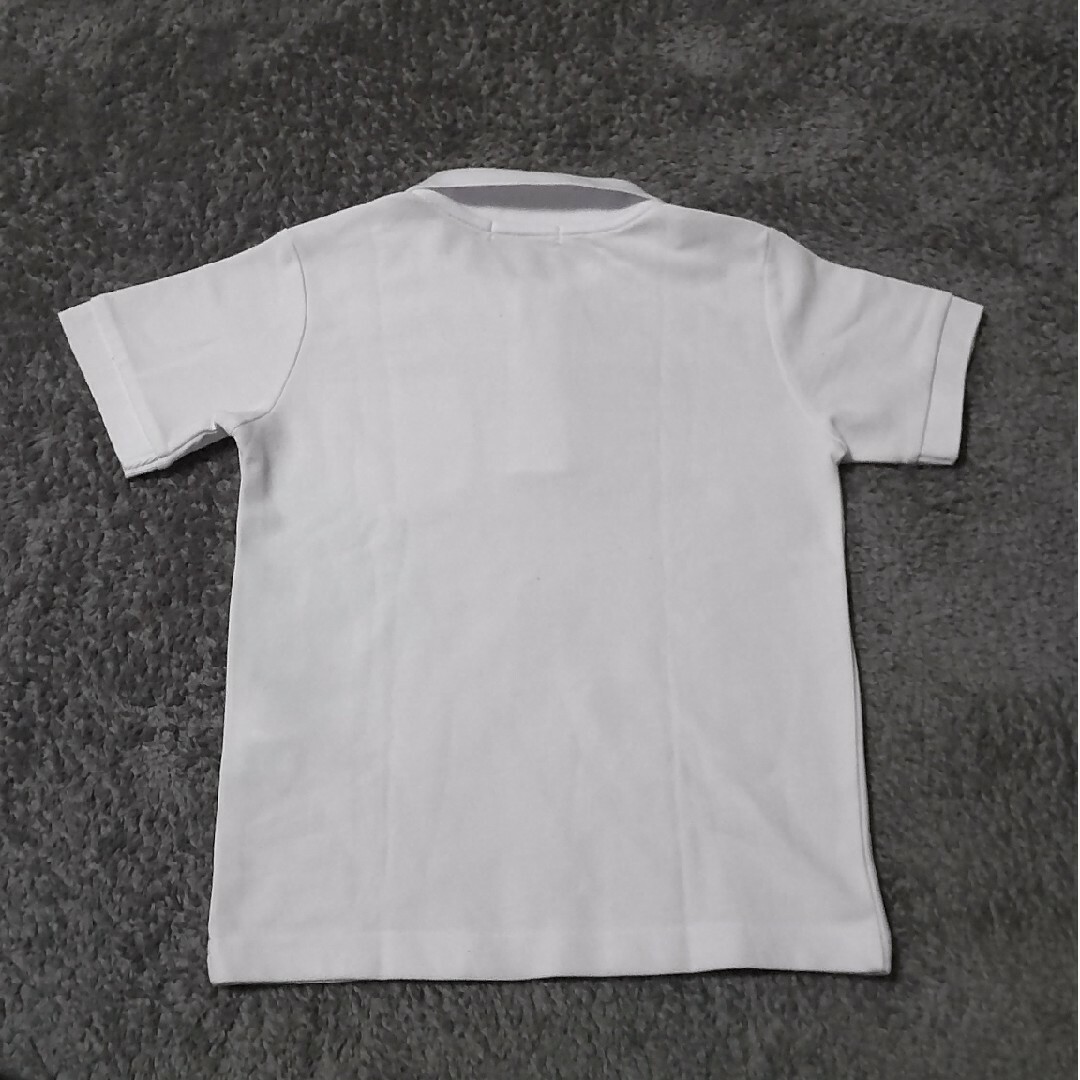 半袖　白ポロシャツ　120 キッズ/ベビー/マタニティのキッズ服男の子用(90cm~)(Tシャツ/カットソー)の商品写真