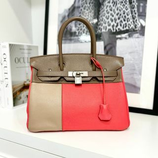 エルメス(Hermes)の美品 エルメス バーキン30 カザック トリヨンクレマンス スイフト(ハンドバッグ)