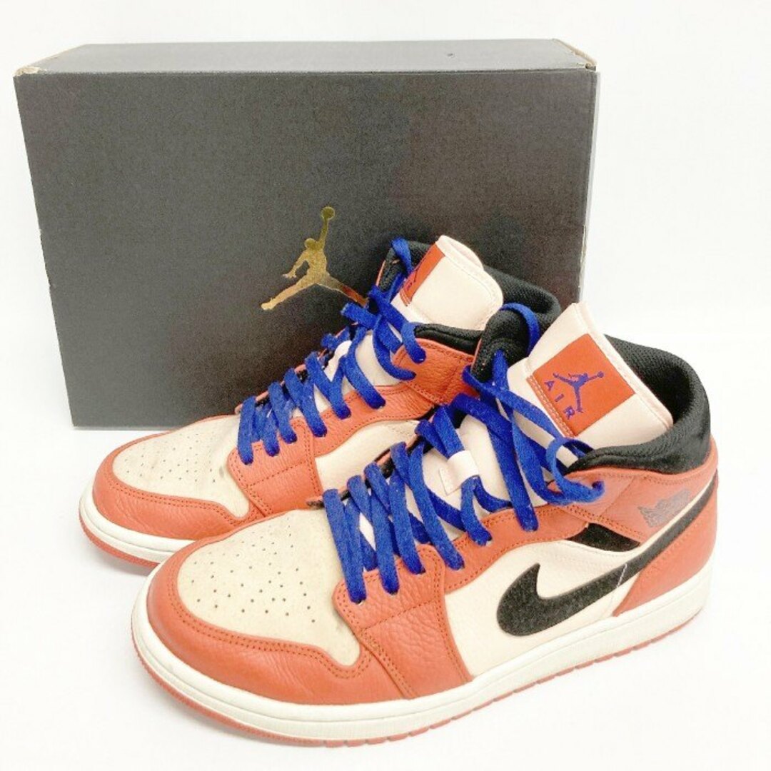 NIKE(ナイキ)の★NIKE ナイキ 852542-800 AIR JORDAN 1 MID エアジョーダン1 ミッド TEAM ORANGE チームオレンジ size28.5cm メンズの靴/シューズ(スニーカー)の商品写真