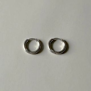 クラネ(CLANE)のMini stainless hoop pierce silverNo.1093(ピアス)