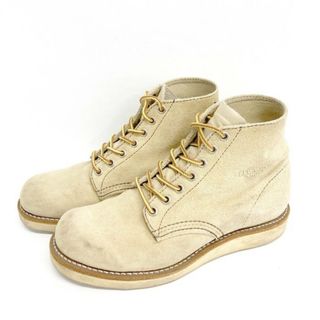 レッドウィング(REDWING)の★REDWING レッドウィング 8167 スウェード プレーントゥ ワークブーツ 06年製 ベージュ Size 5 1/2E (24.5cm)(ブーツ)