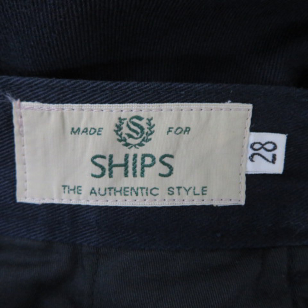 SHIPS(シップス)のシップス テーパードパンツ アンクル丈 無地 28 紺 ネイビー /YK12 メンズのパンツ(スラックス)の商品写真