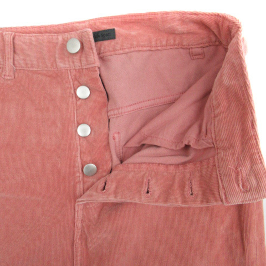Spick & Span(スピックアンドスパン)のスピック&スパン フレアスカート コーデュロイ ボタンフライ 34 ピンク レディースのスカート(ひざ丈スカート)の商品写真