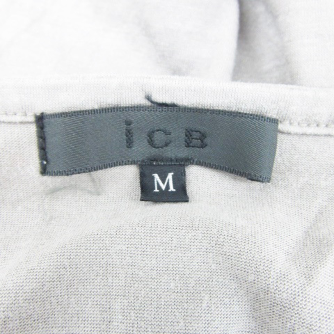 ICB(アイシービー)のアイシービー iCB カットソー 半袖 カシュクール M グレージュ /YM28 レディースのトップス(カットソー(半袖/袖なし))の商品写真