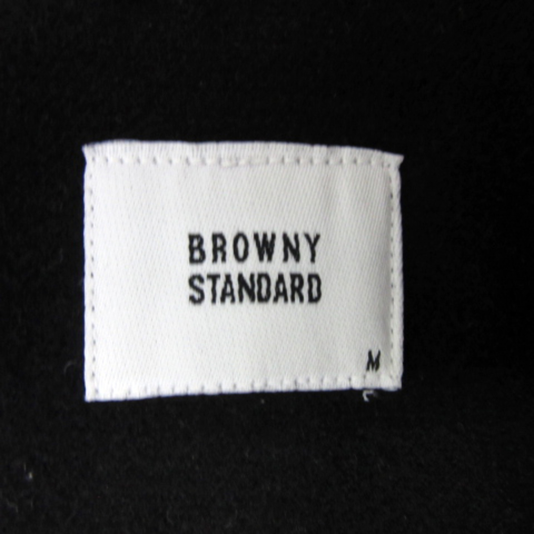 BROWNY(ブラウニー)のブラウニー BROWNY STANDARD Pコート ピーコート 無地 M 黒 メンズのジャケット/アウター(ピーコート)の商品写真