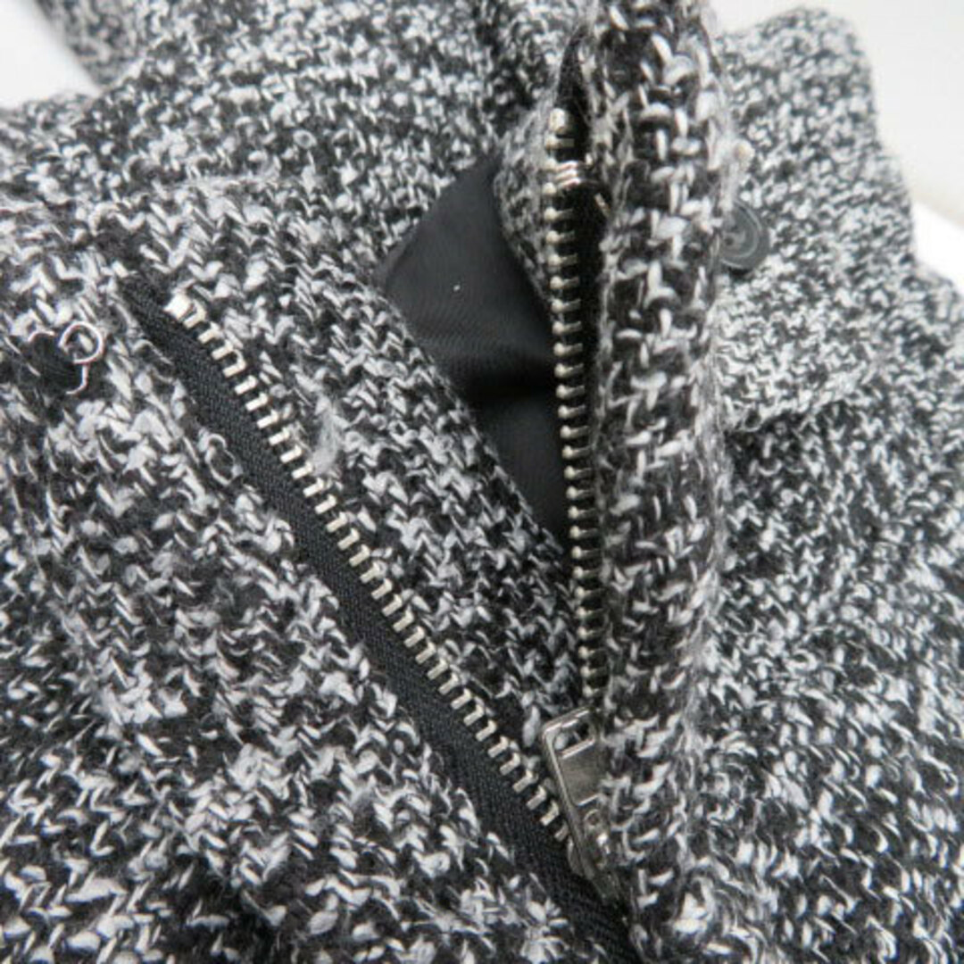 heather(ヘザー)のヘザー ジャンパースカート ワンピース ひざ丈 スリット S 黒 ブラック レディースのワンピース(ひざ丈ワンピース)の商品写真