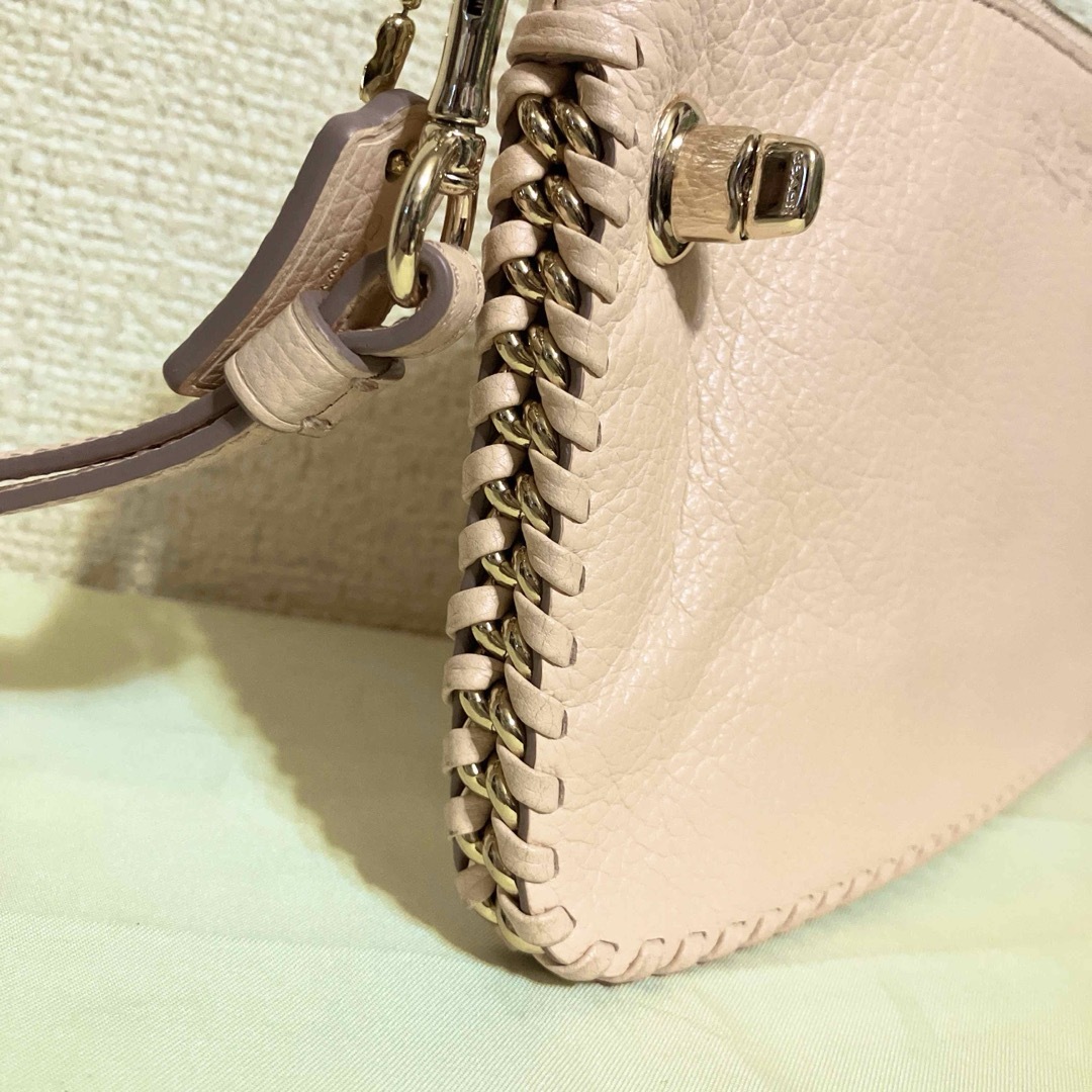 COACH(コーチ)の☆未使用☆コーチ COACH レザー リストレット ターンロック チェーン レディースのファッション小物(ポーチ)の商品写真