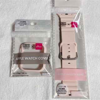 ダイソー(DAISO)のDAISO ダイソー TGC Apple watch バンド カバー ピンク(腕時計)