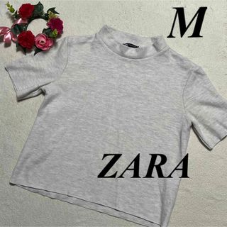 ザラ(ZARA)のザラ　ZARA ♡半袖ニットセーター　トップス　M相当　即発送　大特価セール中(ニット/セーター)
