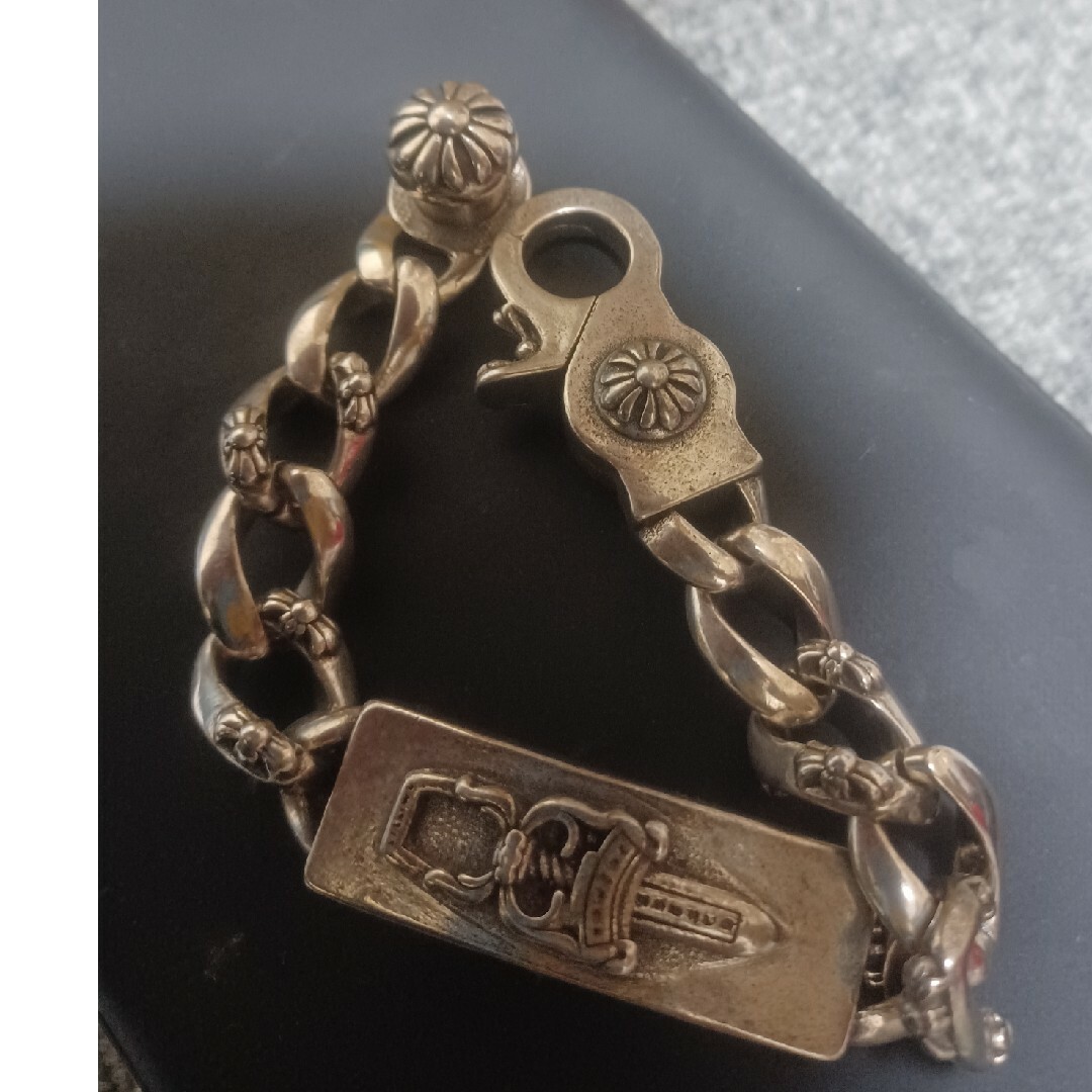 Chrome Hearts(クロムハーツ)のシルバー925　ブレスレット　CHROME HEARTSタイプ　107g メンズのアクセサリー(ブレスレット)の商品写真