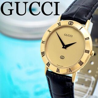 グッチ(Gucci)の540 GUCCI グッチ時計　メンズ腕時計　ゴールド　ローマ文字　新品バンド(その他)