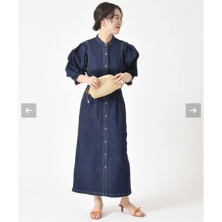 ユーバイスピックアンドスパン(U by SPICK&SPAN)の新品未使用　U by SPICK&SPAN  デニムシャツワンピース(ロングワンピース/マキシワンピース)