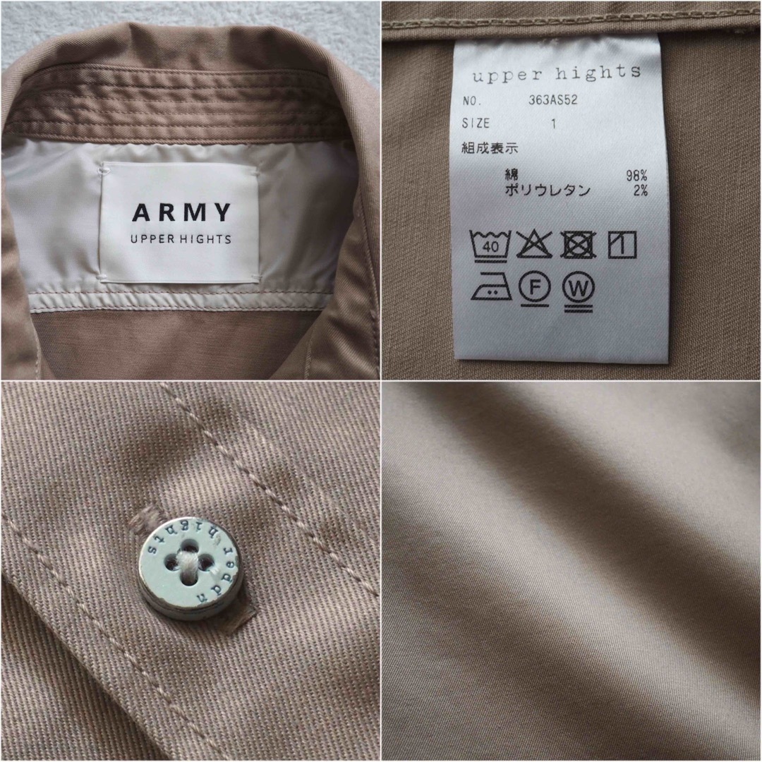 upper hights(アッパーハイツ)のupper hights ARMY ミリタリー ワークシャツ 長袖 羽織り レディースのトップス(シャツ/ブラウス(長袖/七分))の商品写真